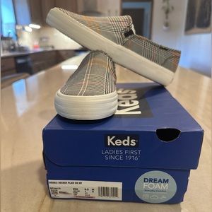 Keds - Plaid slip ons